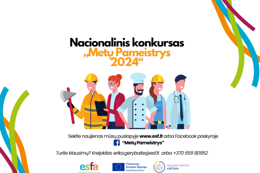 Kviečiame teikti paraiškas konkursui „Metų pameistrys 2024“